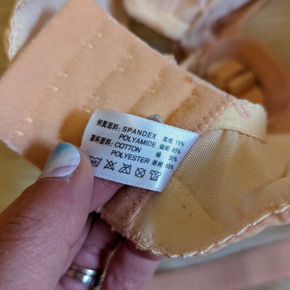 Vintage Intimates & Sleepwear Vintage Peach Color Push Up Bra With